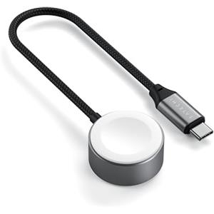 SATECHI Caricatore Magnetico USB C per Apple Watch, Caricatore Wireless 5W, Cavo Intrecciato Resistente 19cm, per Apple Watch Ultra 2/Ultra, Series 11 7, AirPods/Pro - Certificato MFi