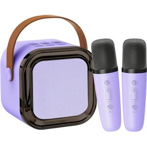 CUTEEEE Canta Tu Karaoke con Microfono per Bambini, Cassa Bluetooth Portatile con Microfono Wireless, Regalo di Compleanno o Natale per Bambina 4-14 Anni, Perfetto per Cantare in Famiglia o con Amichetti
