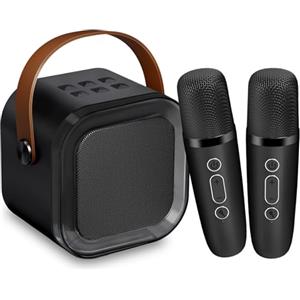 CUTEEEE Mini Karaoke per Bambini, Microfono Bambini Ragazzi 3 4 5 6 7 8 9 10 11 12 Anni, Karaoke con Microfono con 5 Voci Magiche, Regalo di Compleanno, Giocattoli per Feste, Campeggio, Viaggi