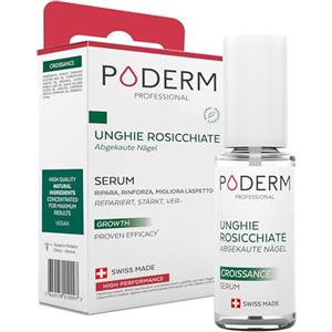PODERM - STOP UNGHIE MANGIATE - Alternativa Smalto amaro Bambini e Adulti - Siero Riparatore Anti Stress 100% Naturale - Attiva la ricrescita - Prodotto in Svizzera