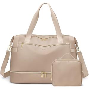 VNINE Borsone da Viaggio Donna,Bagaglio a Mano Borsa da Viaggio con Scomparto per le Scarpe, Grande Borsa Parto Ospedale Mamma Nascita, Impermeabile Borsa Piscina Sportiva, Travel Weekender Gym Bag