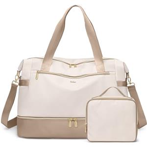 VNINE Borsone da Viaggio Donna,Bagaglio a Mano Borsa da Viaggio con Scomparto per le Scarpe, Grande Borsa Parto Ospedale Mamma Nascita, Impermeabile Borsa Piscina Sportiva, Travel Weekender Gym Bag