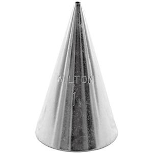 Wilton Beccucci in Acciaio Inox #1 Rotondo Cardato, Beccucci Sac a Poche, Piping Tip Riutilizzabile per Decorare Torte, Cupcake, Biscotti, Pasticcini