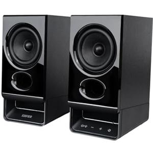 Edifier R20BT Casse PC con Driver da 2,75 pollici a Tutto Campo, Bluetooth 6.0, Controlli Touch, Ingressi AUX/USB, Uscita Cuffie, Profili Luce/Suono Personalizzati via App - Nero