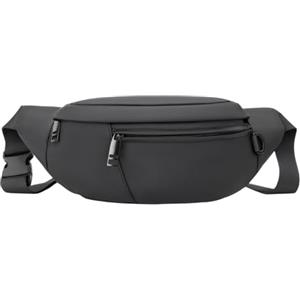 Colexy Marsupio Grande per Donna e Uomo, Marsupio Sportivo con 3 Zip Tasche, Impermeabile,con Cinturino Regolabile Rapido,per Corsa, Campeggio, Viaggio,Campeggio