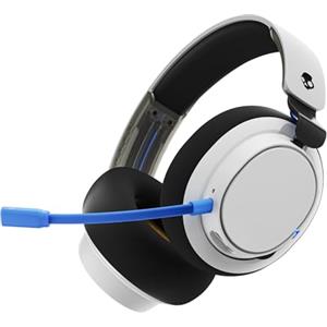 Skullcandy SLYR Pro Wireless Cuffie da Gioco Over-Ear Multipiattaforma con Trasmettitore USB-A a Latenza Ultra Bassa, Compatibili con Playstation, Xbox, PC e Nintendo Switch - White/Blue
