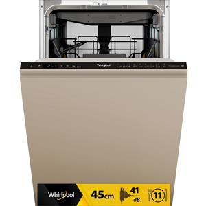 Whirlpool Lavastoviglie 45 cm, classe C, 11 coperti, terzo cesto fisso GARANZIA ITALIA