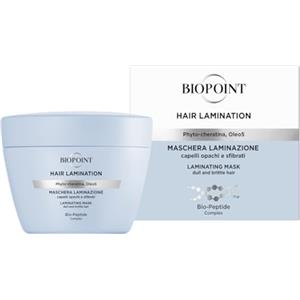 Biopoint Hair Lamination - Maschera Ricondizionante, per Capelli Sfibrati e Danneggiati, Nutre e Dona Idratazione, Morbidezza e Luminosità Effetto Specchio, 200 ml