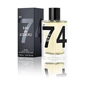 Iceberg Eau de Iceberg Uomo - Eau de Toilette 100 ml, Fragranza Legnosa Aromatica con Note Agrumate