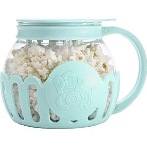 Monozoz Macchina per popcorn per microonde, popcorn per microonde, snack, popcorn, popcorn senza BPA, ciotola per popcorn da 2,25 litri, lavabile in lavastoviglie