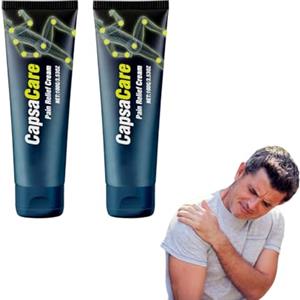 VKaoess Crema comfort mirata, Crema comfort per piedi e nervi, Lozione alla capsaicina con arnica e mentolo, Lozione topica lenitiva per muscoli e articolazioni, miscela ad assorbimento rapido (2 PZ)