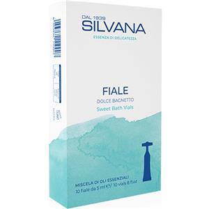 LABORATORIO SILVANA Silvana Bagno Detergente 10 Fiale Monodose da 5 ml - Detergente Aromatico per Bambini con Oli Essenziali Naturali