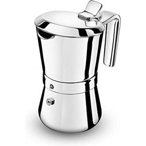 Giannini Caffettiera Giannina Restyling 3/1 tazza Acciaio inox Adatta all'induzione Made In Italy