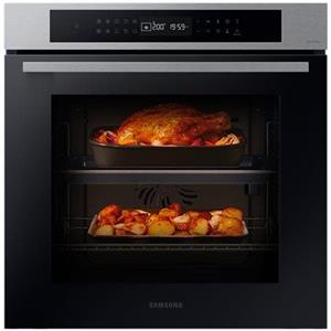 SAMSUNG - Forno Elettrico da Incasso Serie 4 NV7B4040VBS Capacità 76 L Multifunzione Ventilato Cottura Vapore Potenza 2950 W Colore Acciaio inox / Ner - SPEDIZIONE GRATUITA