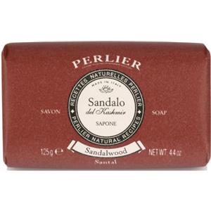 Perlier Sandalo - Sapone Solido Delicato 125g con Oli Naturali e Idratanti per Viso e Corpo