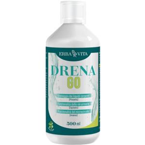 ERBA VITA Drena Go - Integratore Drenante Frizzante al Lime con Pilosella e Orthosiphon - 500 ml