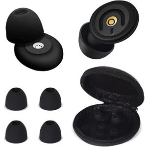 Lunaanda Tappi Orecchie Dormire, Riutilizzabili Super Confortevoli Tappi per le Orecchie con 8 Inserti e Custodia, per Dormire, Concentrarsi e Viaggiare, 50dB Riduzione