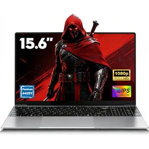 FUNYET Pc Portatile 15.6 Pollici 4425Y Upto 1,7 GHz Win11 Pro Laptop 16GB RAM 256GB SSD TF 1TB Computer Portatile con WiFi5, BT4.2, 1920x1080 FHD, USB3.0, HDMI, Adatto a Studenti e Lavoro - Argento