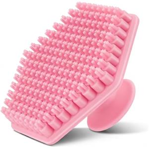 WLLHYF Spazzola esfoliante in silicone per la pulizia manuale della barba e della barba, spazzola esfoliante per la pulizia della pelle, spazzola per il lavaggio del viso, spazzola per il corpo