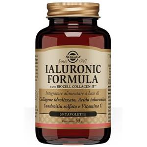 SOLGAR ITALIA Solgar Ialuronic Formula 30 Tavolette - Integratore Benessere della Pelle e Cartilagini