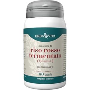 ERBA VITA Integratore Alimentare di Riso rosso fermentato - 60 Capsule - Favorisce normali livelli di colesterolo nel sangue