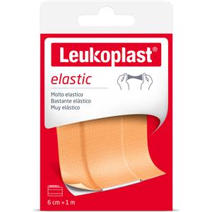 Leukoplast - Cerotto Elastico Ritagliabile 1m x 6cm per Ferite Minori con Elevata Adesione