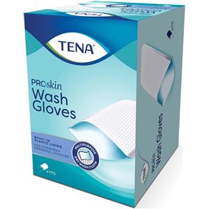 Tena Wash Glove - Guanto Monouso con Barriera per Igiene Quotidiana, 175 Pezzi