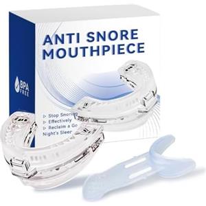 ZEDAOTC Notturno Bite Antirussamento Regolabile, Bite Antirussamento Uomo e Donna, Automodellante per Bruxismo e Russamento, Migliora la Qualità del Sonno (White)