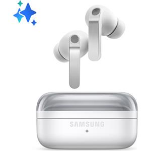 Samsung Galaxy Buds4 Pro, White, Corpo in metallo, Altoparlante a 2 vie e doppio amplificatore, Chiamate cristalline, Audio a 360°, ANC migliorata, Contr