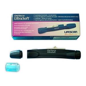 Lifescan OneTouch UltraSoft - Penna Pungidito Regolabile con Punta Sottile per Prelievo del Sangue