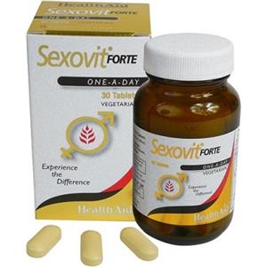 HealthAid Sexovit Forte - Integratore con Ginseng e Ginkgo Biloba per Stanchezza e Microcircolo - 30 Capsule