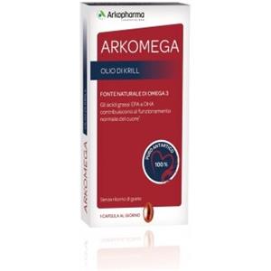 Arkofarm Olio di Krill 30 Capsule - Omega 3 Puro per il Cuore, Fonte Naturale di EPA e DHA