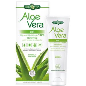 Erba Vita Aloe Vera Crema 3 in 1 - Crema lenitiva per viso, mani e corpo con texture leggera e ingredienti nutrienti