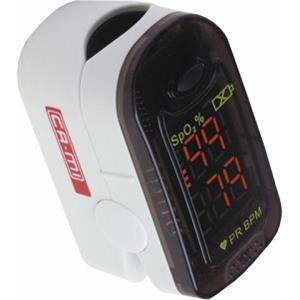 CAMI O2 Easy Pulsossimetro Digitale da Dito - Misura Saturazione O2 e Frequenza Cardiaca, Compatto e Leggero