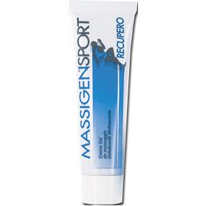 MASSIGEN CREMA GEL RECUPERO 50ML - Crema Defaticante e Rinfrescante con Olio di Mandorle, Canfora ed Eucalipto