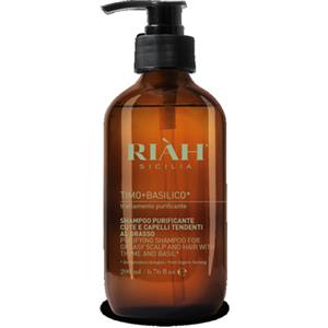 Riàh Shampoo Purificante 200 ml - Timo e Basilico per Capelli Grassi