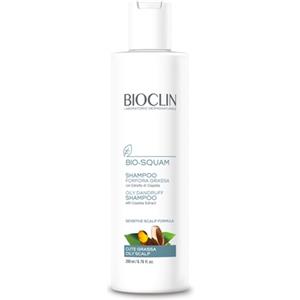 Bioclin Bio-Squam Shampoo 200 ml - Trattamento per Forfora Grassa e Cute Sensibile con Estratto di Copaiba