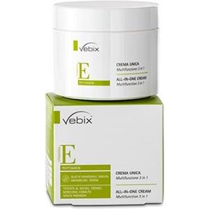 VEBI VEBIX PHYTAMIN Crema Unica Multifunzionale 300 ml - Idrata, Nutre e Rende la Pelle Morbida ed Elastico con Olio di Mandorle e Vitamina E