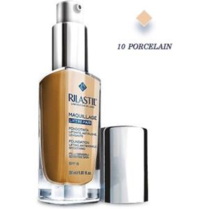 Rilastil Maquillage Fondotinta Liftrepair 10 Porcelain - Fondotinta Liftante, Antirughe, Levigante con SPF 15