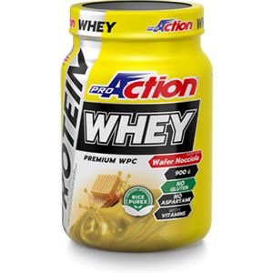 PROACTION Protein Whey 900g - Integratore in polvere gusto Vaniglia, 74g di proteine per porzione