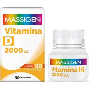 Massigen - Vitamina D 2000 UI - Integratore alimentare per le ossa
