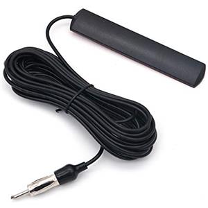 DollaTek ANT-309 autoradio antenna per auto universale FM radio antenna patch nero amplificatore segnale antenna 85-112 MHZ cavo 5M