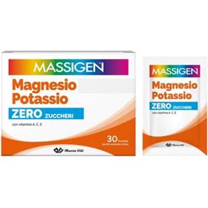 Marco Viti Massigen Magnesio e Potassio Senza Zucchero 30 Bustine - Integratore Alimentare per Muscoli e Stanchezza, Edizione Speciale 2025