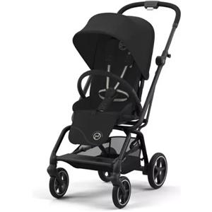 Cybex Gold Eezy S Twist+2 Passeggino Reversibile Compatto da 0 a 4 Anni con Seduta Girevole 360° - Telaio Black - Magic Black