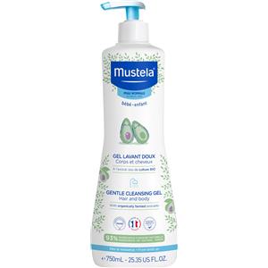 Mustela Detergente Delicato 750ml - Deterge Corpo e Capelli con Avocado Bio e Glicerina, Ideale per Neonati e Bambini