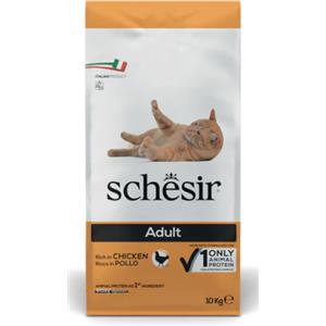 Schesir Dry Cat Mantenimento per Gatto Adult con Pollo da 10 Kg