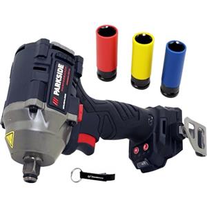 HEADNMORE® Bundle - PARKSIDE PERFORMANCE® 20V batteria ½ avvitatore a percussione 600Nm 1,26kg PPDSSA 20 +portachiavi