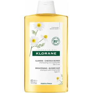 Klorane Shampoo Camomilla 400ml - Illuminante per Capelli Biondi e Castano Chiaro con Ingredienti Naturali