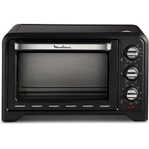 MOULINEX OX4448 FORNETTO ELETTRICO OPTIMO 19 LITRI 1380 W GRILL 6 PROGRAMMI COTTURA NERO