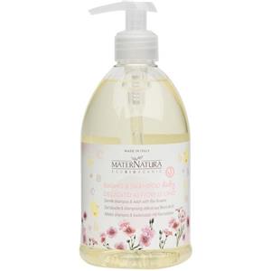 Maternatura - Bagno & Shampoo Baby Delicato ai Fiori di Lino con Calendula e Camomilla, Idratante e Antinfiammatorio